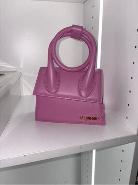 Jacquemus Pink Round-Handle Mini Bag